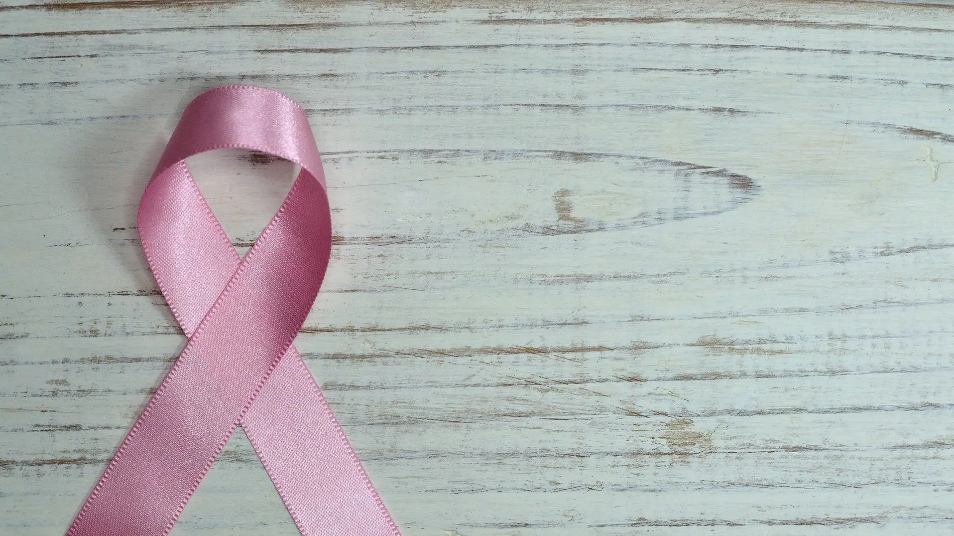 Lazo rosa en apoyo a la lucha contra el cáncer de mama