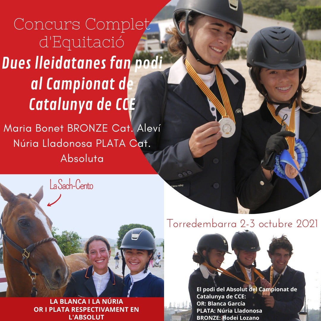 Núria Lladonosa assoleix la plata en el Campionat de Catalunya de concurs complet d'equitació Núria Lladonosa assoleix la plata en el Campionat de Catalunya de concurs complet d'equitació