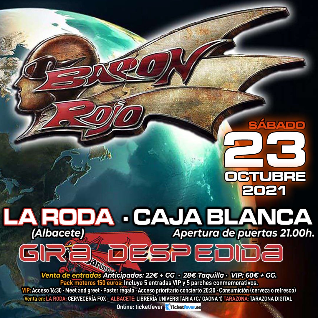El grupo Barón Rojo vuelve a la carretera en su gira de despedida con parada en La Roda El grupo Barón Rojo vuelve a la carretera en su gira de despedida con parada en La Roda