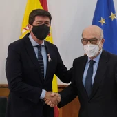 Juan Marín y Carmelo Ezpeleta, reunidos en Sevilla Juan Marín y Carmelo Ezpeleta, reunidos en Sevilla