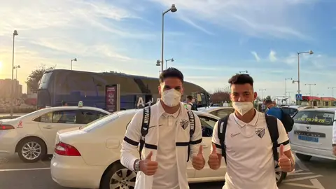 El Málaga ya está en Huesca El Málaga ya está en Huesca