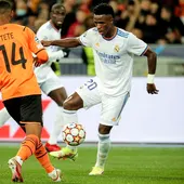 Vinicius en una acción ante el Shakhtar Vinicius en una acción ante el Shakhtar