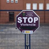 Vandalismo en Tarazona contra las señal de municipio libre de violencia de género