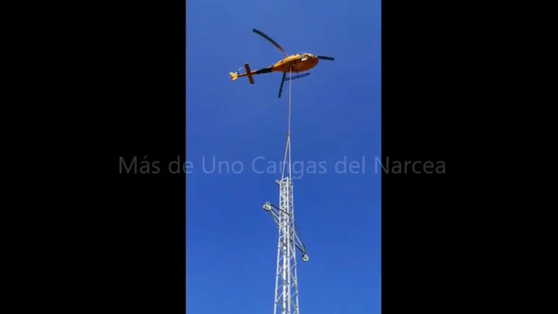 Labores de Mantenimiento en la línea eléctrica Cibea-Genestoso