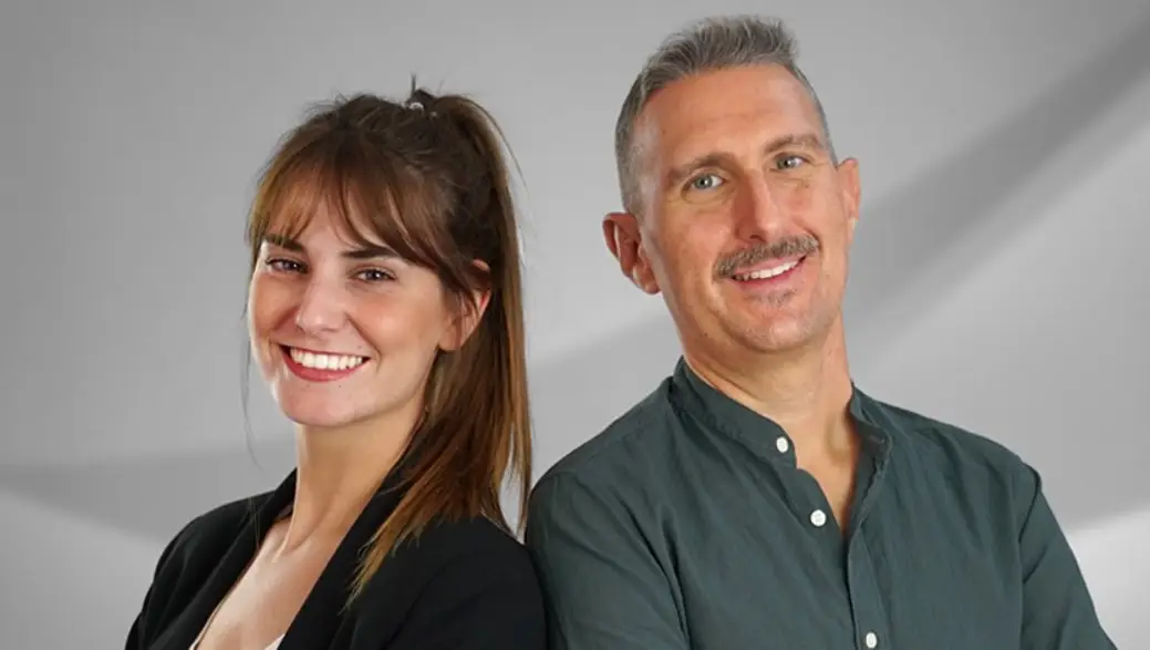 Marta Fullera y Javier Mendigacha .