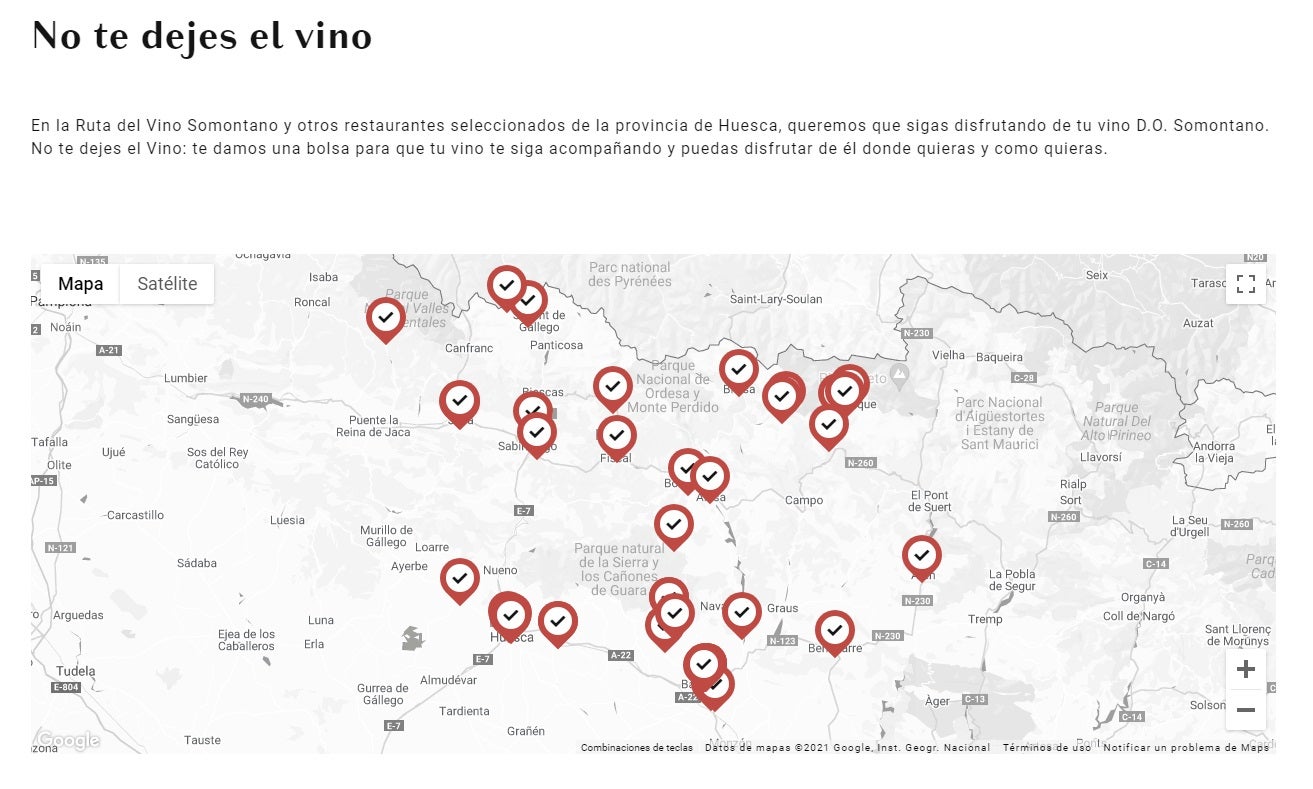 Somontano nos invita a llevarnos el vino que no nos bebamos Somontano nos invita a llevarnos el vino que no nos bebamos