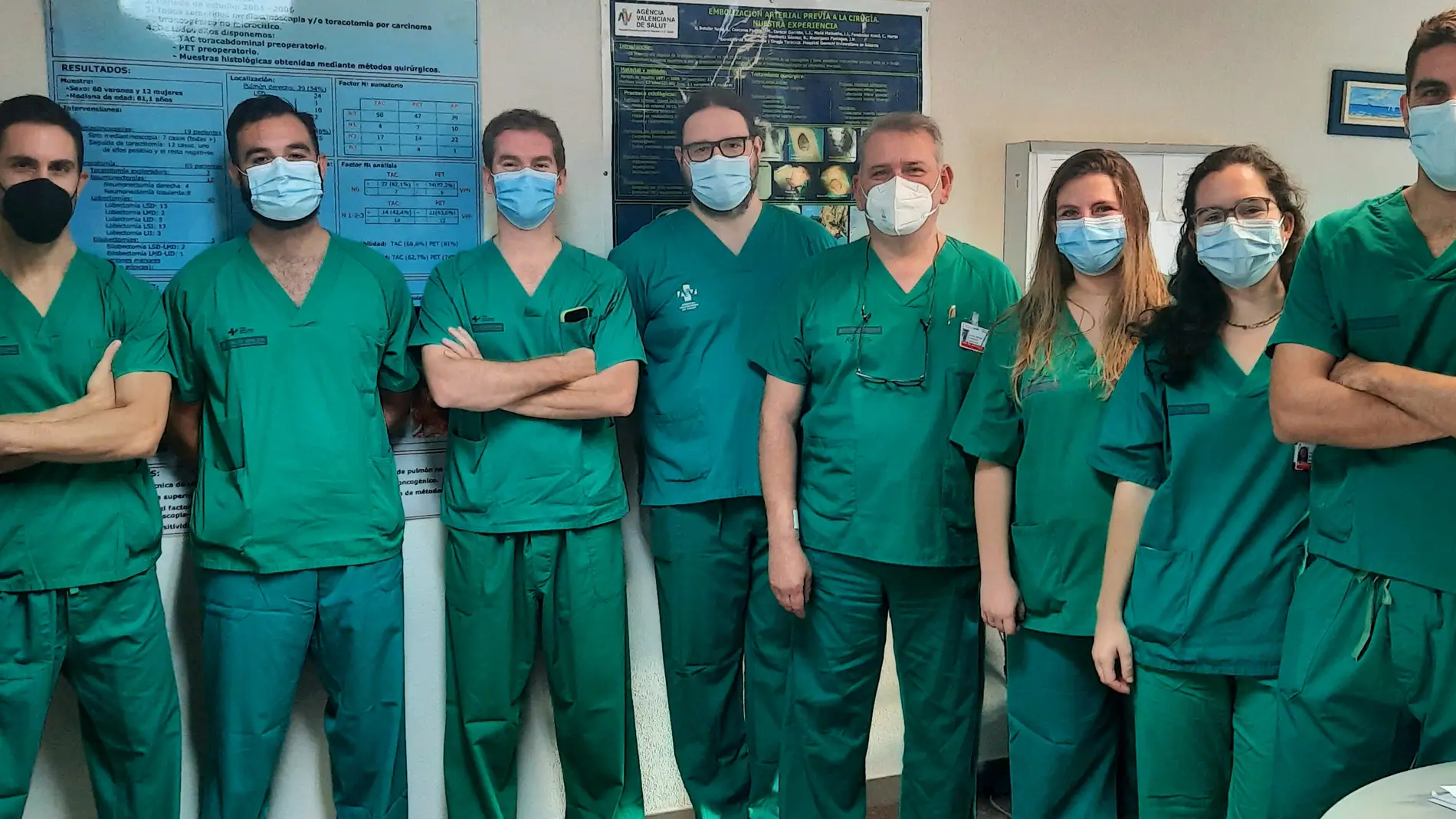 El equipo del Servicio de Cirugía Torácica del Hospital General Universitario de Alicante (HGUA)