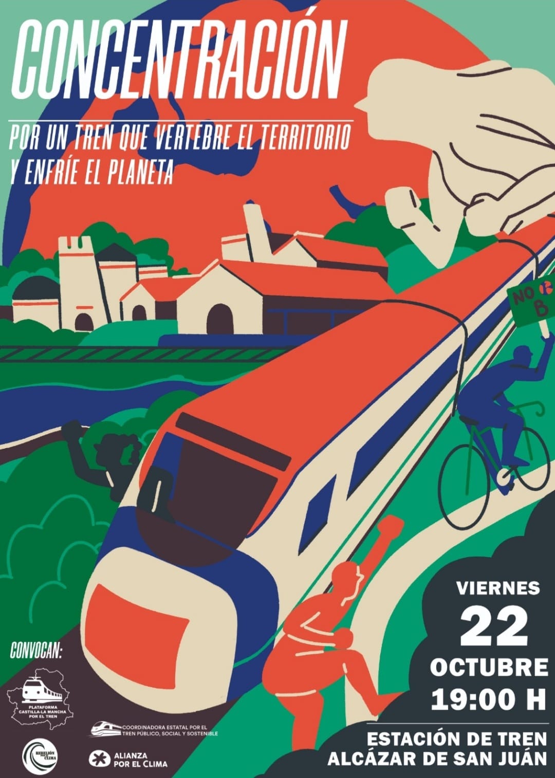 Izquierda Unida apoya las movilizaciones en defensa del ferrocarril Izquierda Unida apoya las movilizaciones en defensa del ferrocarril