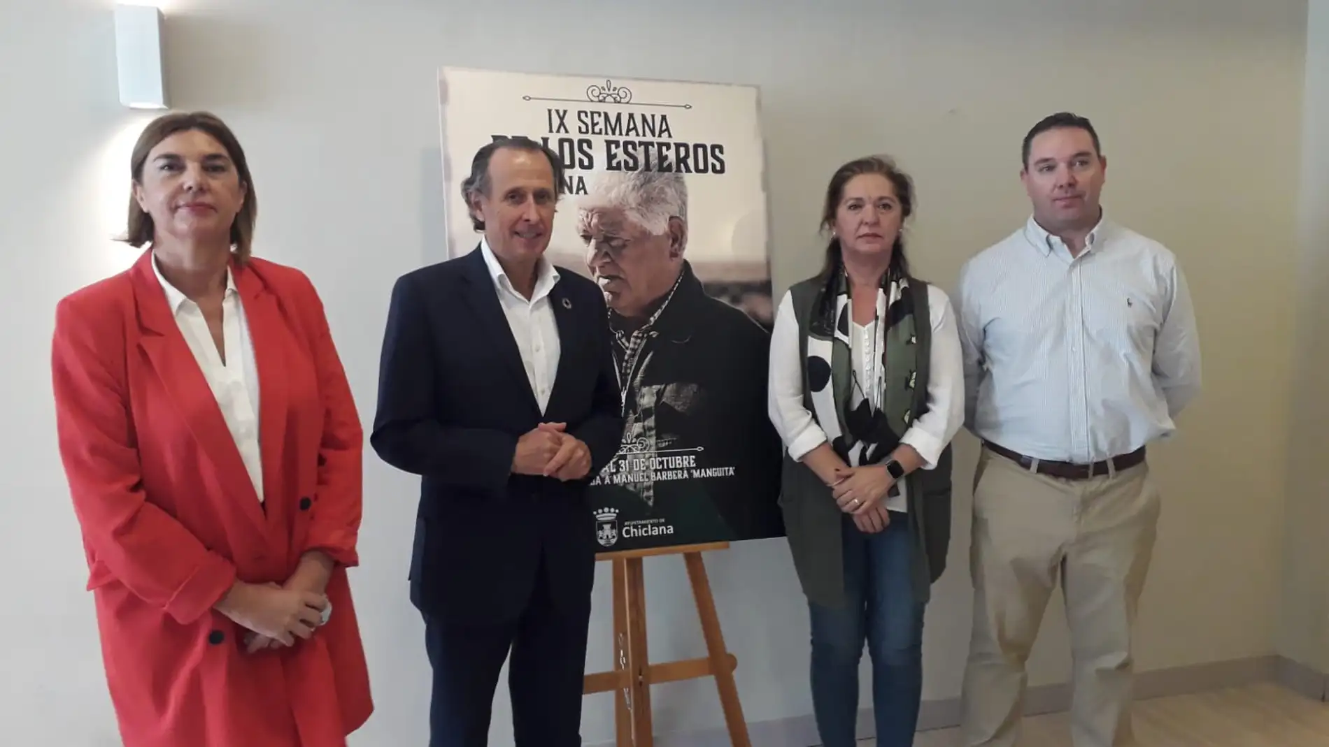 Presentación de la semana de los Esteros en Chiclana con el alcalde, José María Román