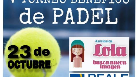 Cartel anunciador del Torneo de Pádel 