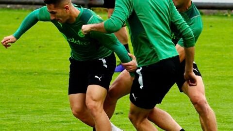 Racing de Santander, entrenamiento previo al Racing-Deportivo