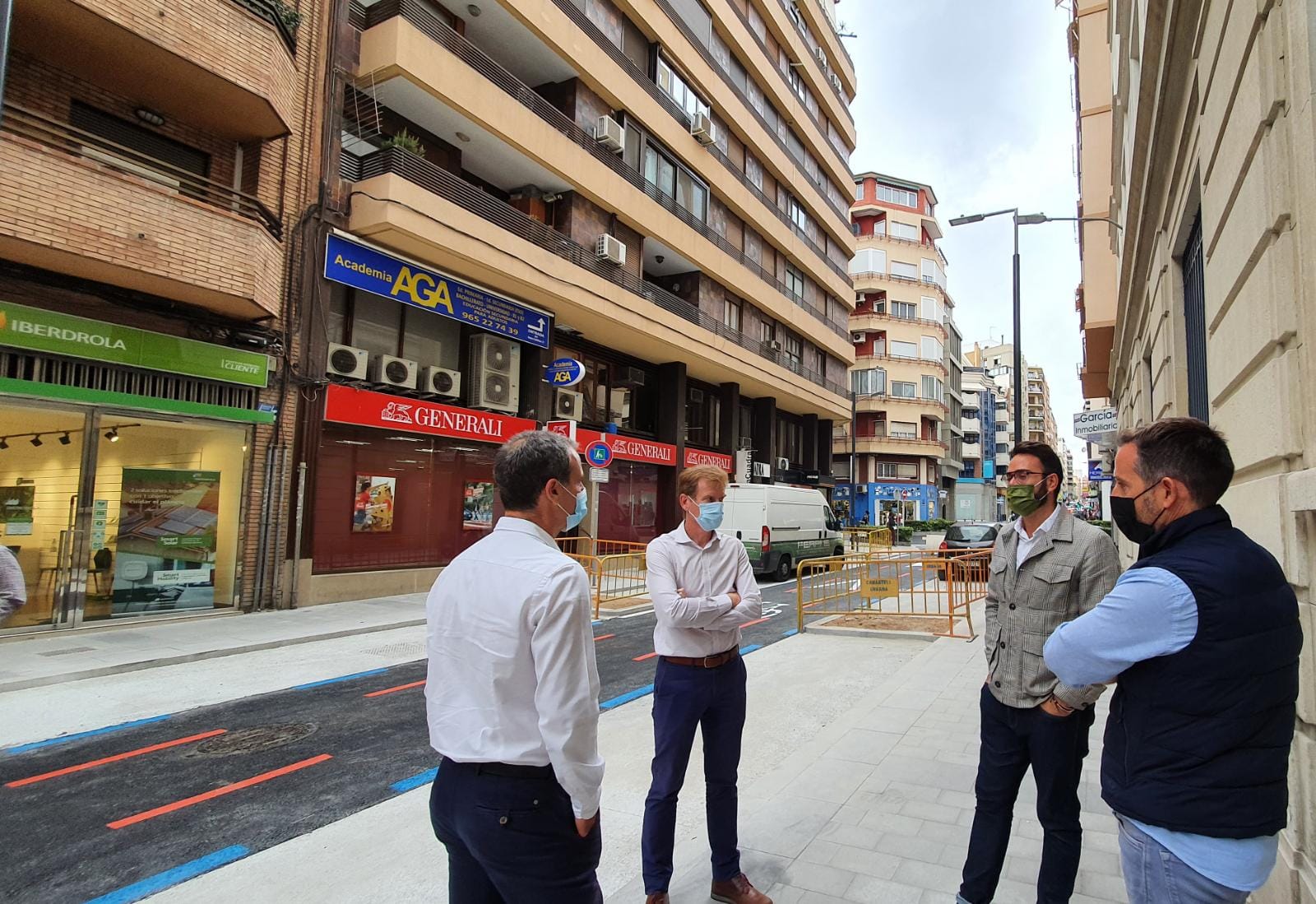 La calle Alemania de Alicante ya está abierta al tráfico rodado y peatonal La calle Alemania de Alicante ya está abierta al tráfico rodado y peatonal