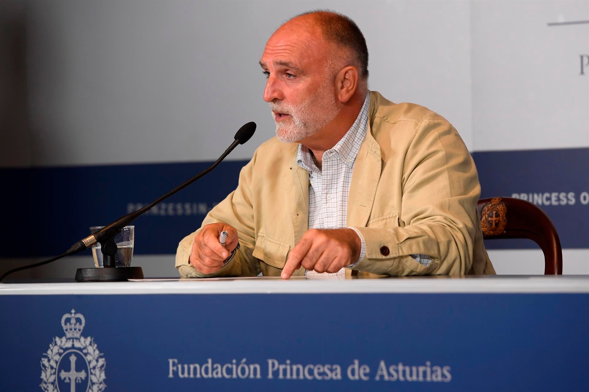 José Andrés se convierte en profeta en su tierra y recibe el premio Princesa de Asturias de la Concordia José Andrés se convierte en profeta en su tierra y recibe el premio Princesa de Asturias de la Concordia