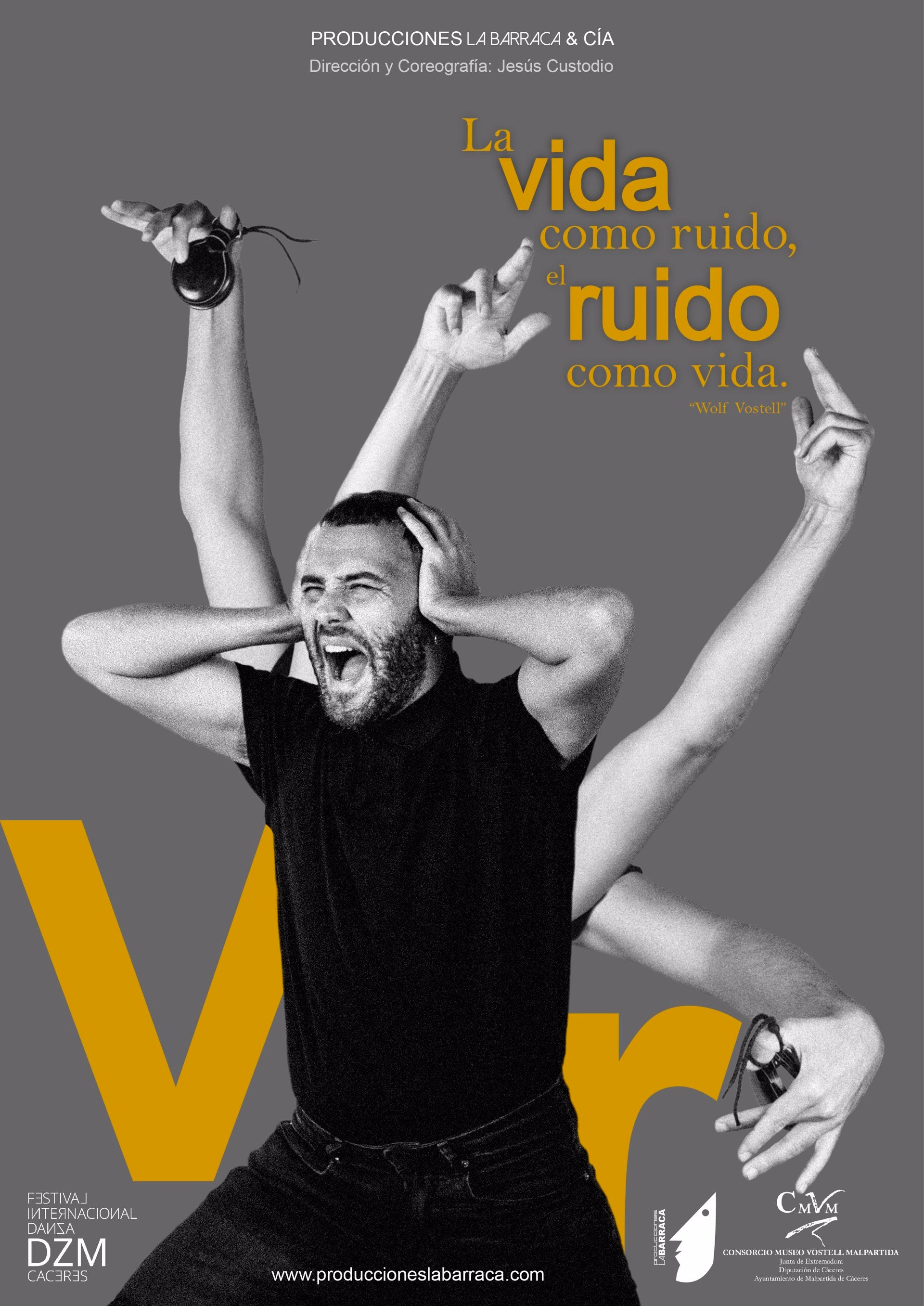 El bailarín Jesús Custodio pondrá en escena este jueves una obra inspirada en el universo sonoro de Wolf Vostell El bailarín Jesús Custodio pondrá en escena este jueves una obra inspirada en el universo sonoro de Wolf Vostell