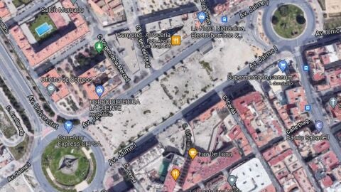 Zona de actuación en la Vía Parque Zona de actuación en la Vía Parque