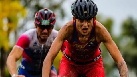 Maje Sánchez, subcampeona del mundo de triatlón cross. Maje Sánchez, subcampeona del mundo de triatlón cross.