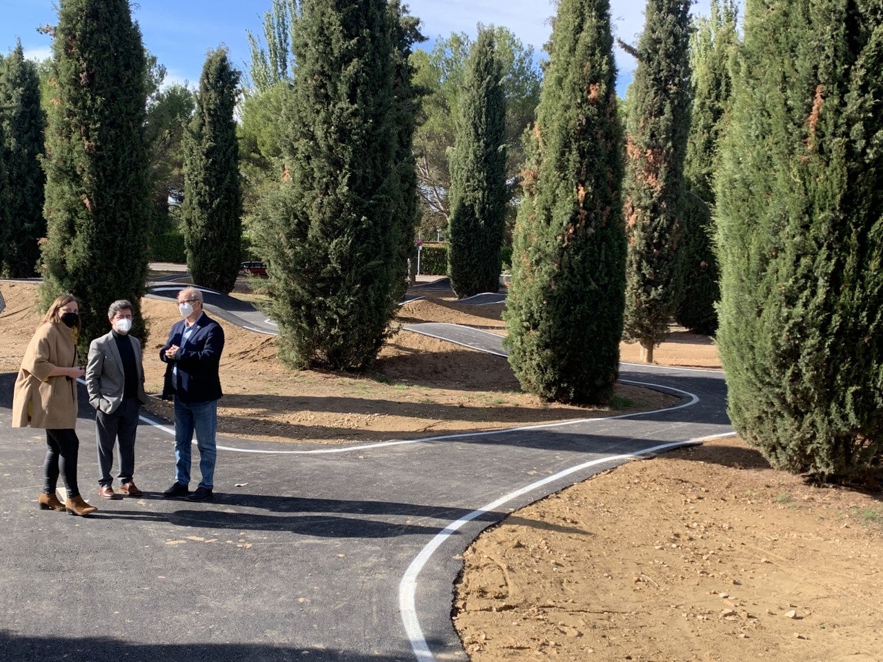 Huesca estrena una pista de ‘pump track’ Huesca estrena una pista de ‘pump track’