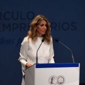 Yolanda Díaz, en el Círculo de Empresarios de la Unión Europea