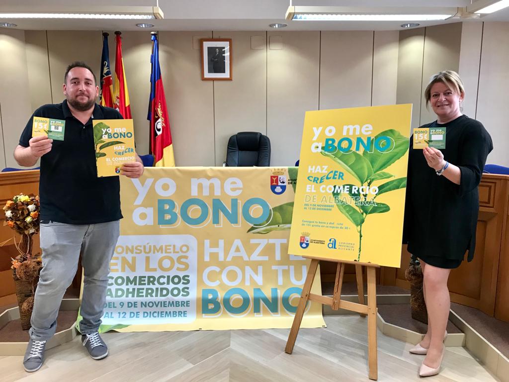 Albatera fomenta el comercio local con 150.000€ en bonos de consumo "Yo me abono" Albatera fomenta el comercio local con 150.000€ en bonos de consumo "Yo me abono"