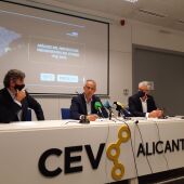 Ballester, Palacio y Llopis en la sede de la CEV en Alicante 