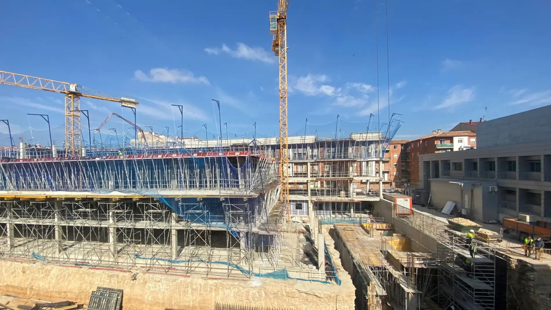 A punto de finalizar la estructura del edificio de actividad ambulatoria del nuevo Hospital de Albacete