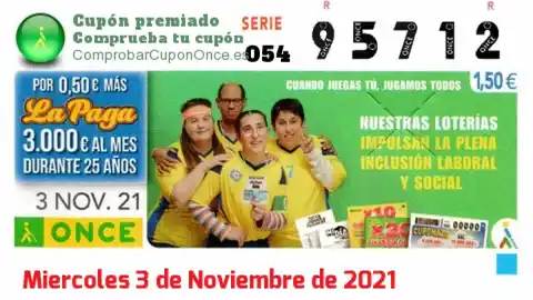 Bigastro, Orihuela y la ciudad de Alicante, las localidades premiadas con el número 95712 cupon once