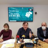 Los parlamentarios de Teruel existe durante la presentación de las enmiendas