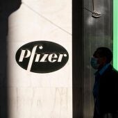 Imagen de archivo de la sede de la compañía Pfizer en Nueva York