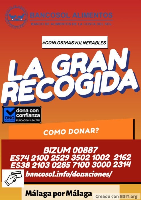 Bancosol prepara la Gran Recogida que se iniciará del 19 al 25 de noviembre en forma de donaciones 'on line' y en supermercados, Bancosol prepara la Gran Recogida que se iniciará del 19 al 25 de noviembre en forma de donaciones 'on line' y en supermercados,