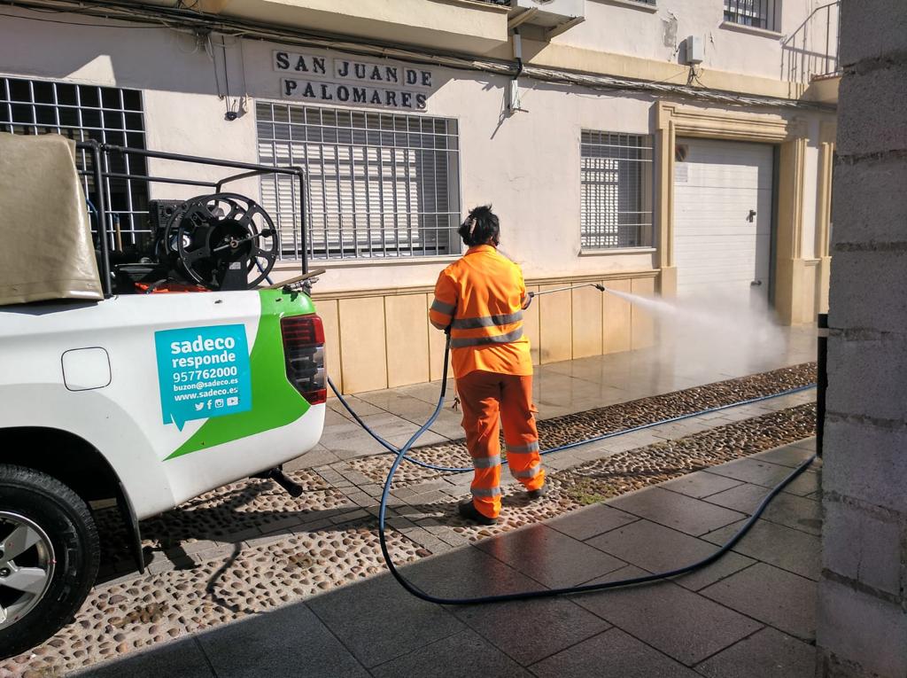 La empresa suspende el baldeo en el Casco Histórico La empresa suspende el baldeo en el Casco Histórico