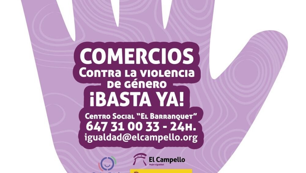 El comercio de El Campello contra la violencia de género 