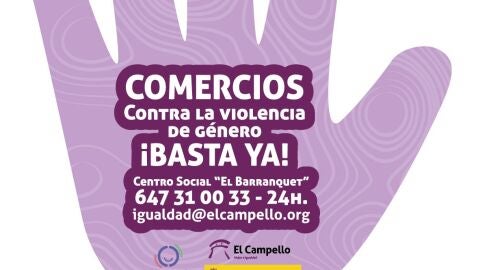 El comercio de El Campello contra la violencia de género 