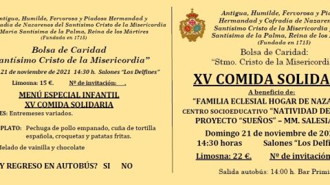 Comida solidaria del Santo Cristo de la Misericordia