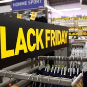 Cartel del Black Friday en un comercio. Cartel del Black Friday en un comercio.