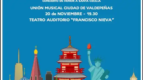 Concierto en Honor a Canat Cecilia de la Unión Musical Ciudad de Valdepeñas Concierto en Honor a Canat Cecilia de la Unión Musical Ciudad de Valdepeñas