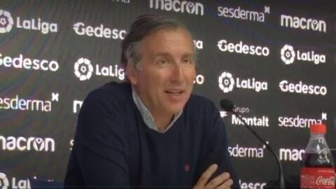 Javier Pereira en la previa ante el Athletic Club