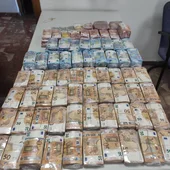 Dinero incautado por la Guardia Civil Dinero incautado por la Guardia Civil