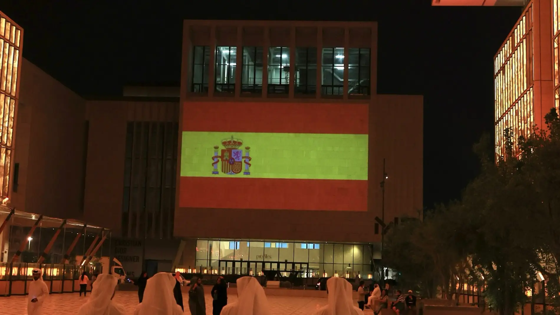 Catar alza la bandera de España por su clasificación para el Mundial 
