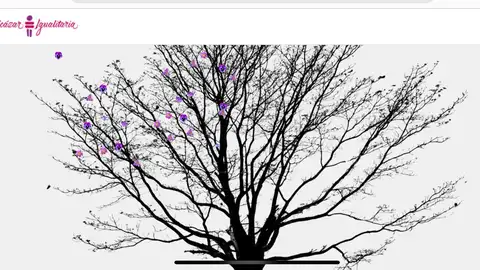 Árbol contra violencia de género Árbol contra violencia de género