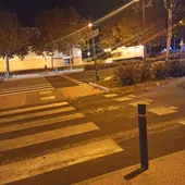 Paso de peatones donde ocurrió el atropello Paso de peatones donde ocurrió el atropello
