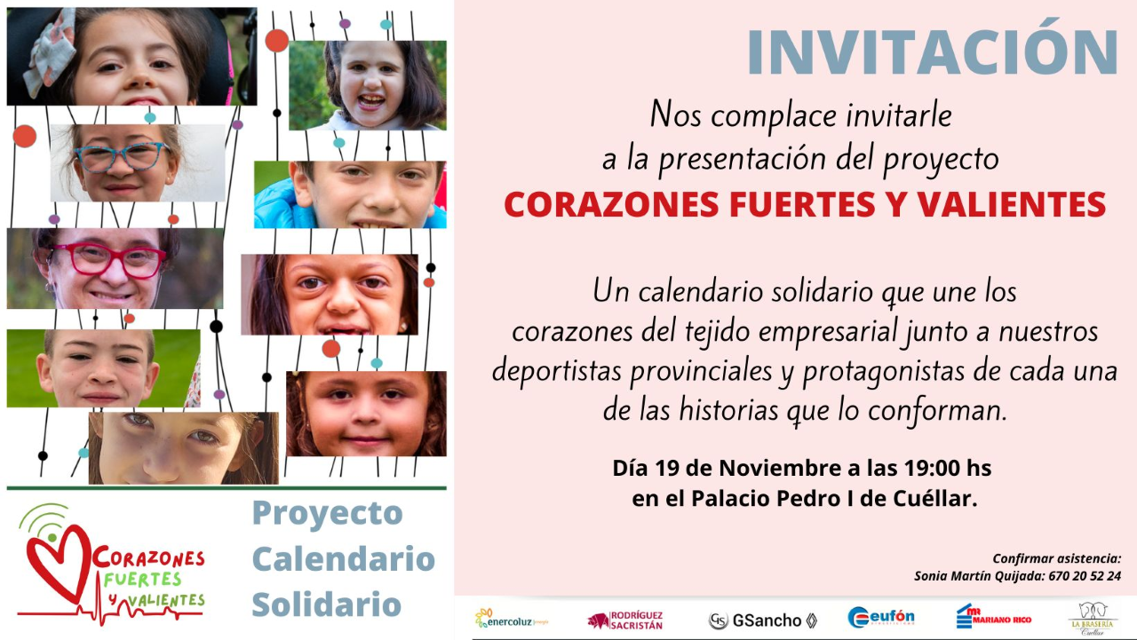 Cuéllar presenta hoy un calendario solidario Cuéllar presenta hoy un calendario solidario