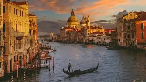 Venecia desde el puente de la Academia Venecia desde el puente de la Academia