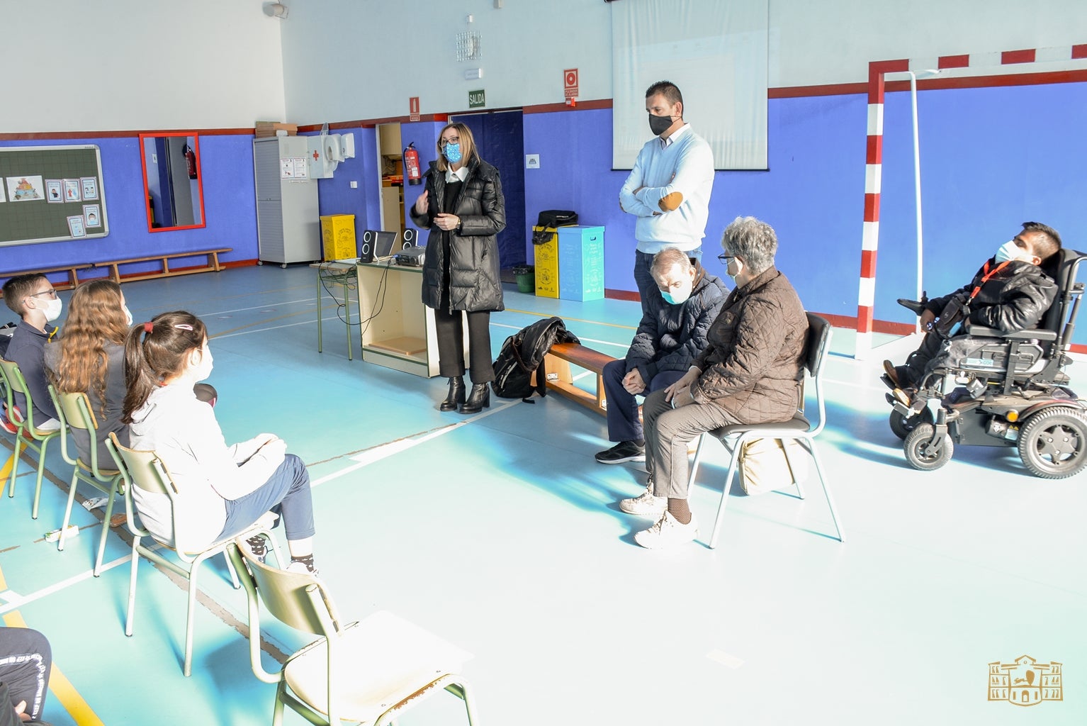 Visita de los técnicos de AFAS a los colegios de Tomelloso Visita de los técnicos de AFAS a los colegios de Tomelloso