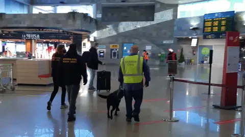 Agentes TEDAX en Alvedro Falsa alarma por aviso de bomba