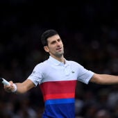 Novak Djokovic, contrariado
