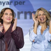 Ada Colau y Yolanda Díaz en la Assemblea Nacional de los comuns