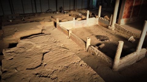 Excavaci&oacute;n arqueol&oacute;gica en la Casa de los Grifos de Complutum