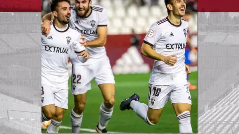 Manu Fuster marcó un doblete para darle la victoria al Albacete Manu Fuster marcó un doblete para darle la victoria al Albacete
