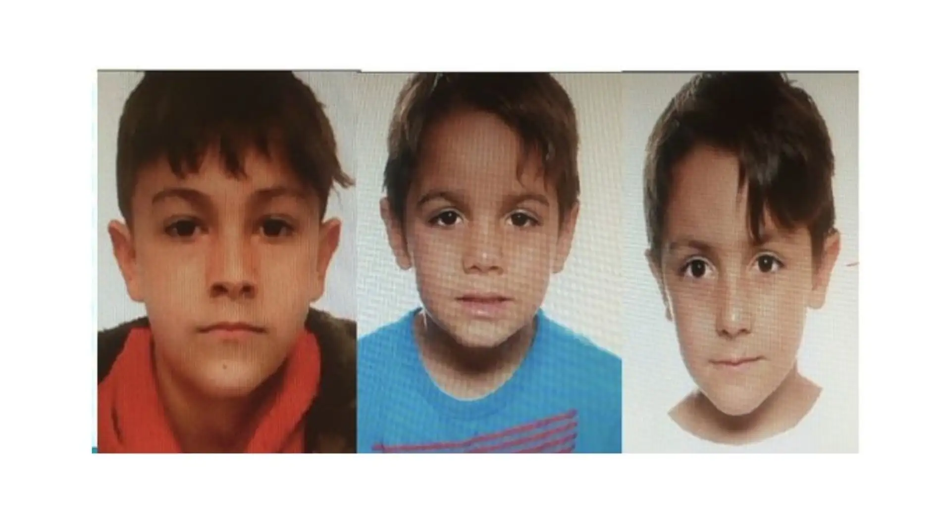 Imagen de Jonathan, Adán e Izan Cebrián Renedo, los menores desaparecidos