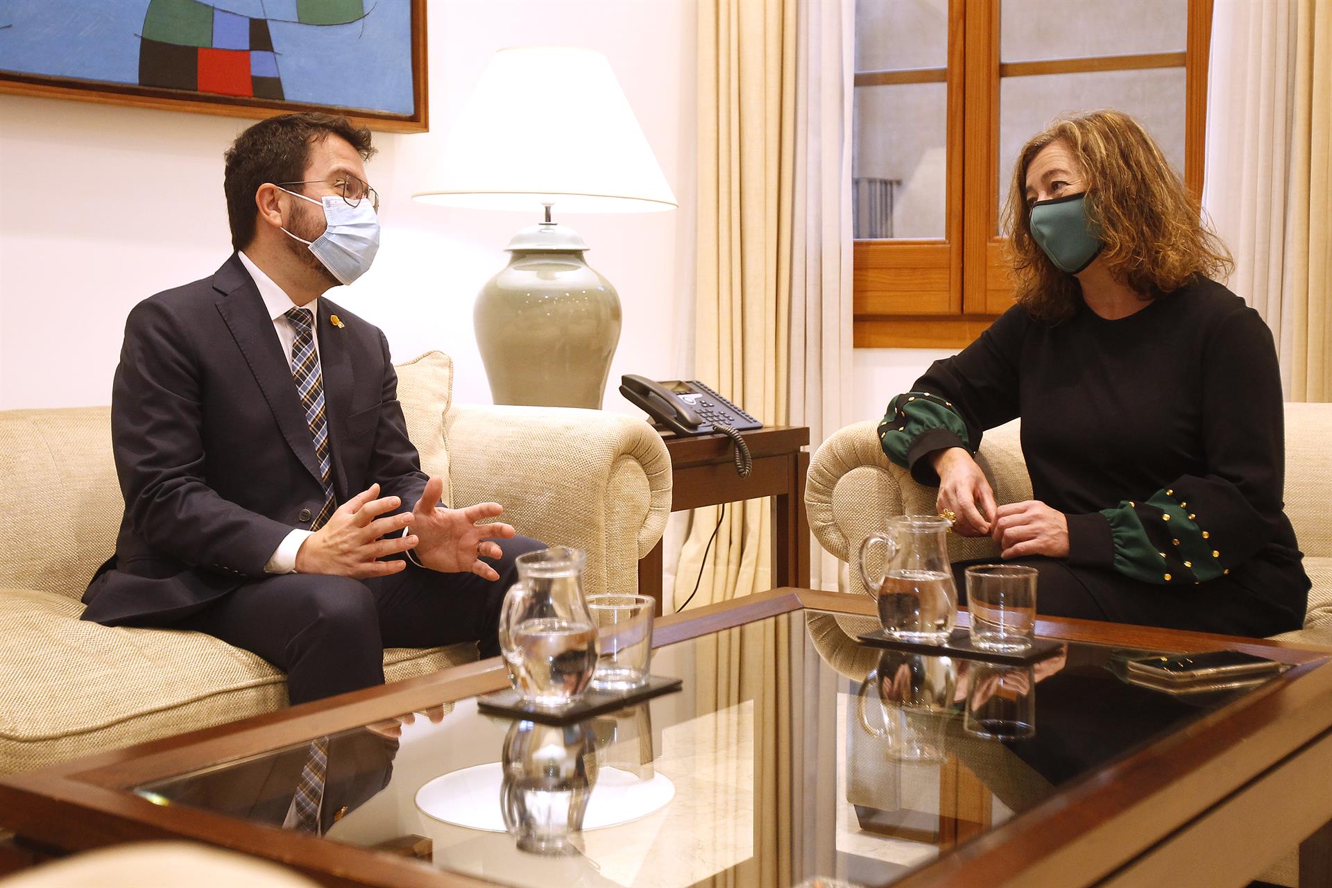 Armengol y Aragonès reclaman la extensión del fondo covid mientras se resuelve la infrafinanciación Armengol y Aragonès reclaman la extensión del fondo covid mientras se resuelve la infrafinanciación
